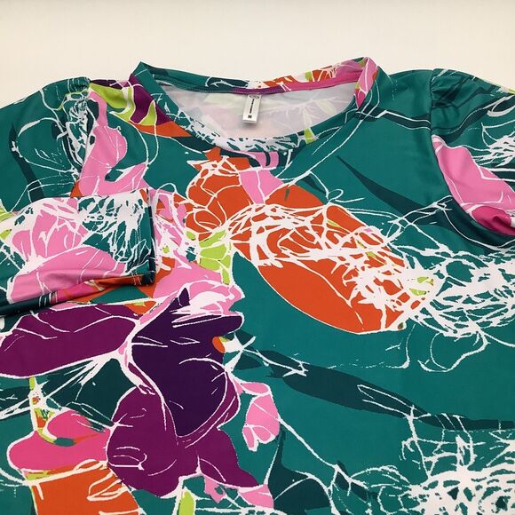 The Bubble Womens Long Sleeve‎ Floral Top Size Medium NWT - Picture 3 of 5
